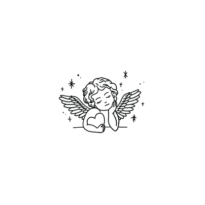 Oh My Ink temporary tattoo - Cupid