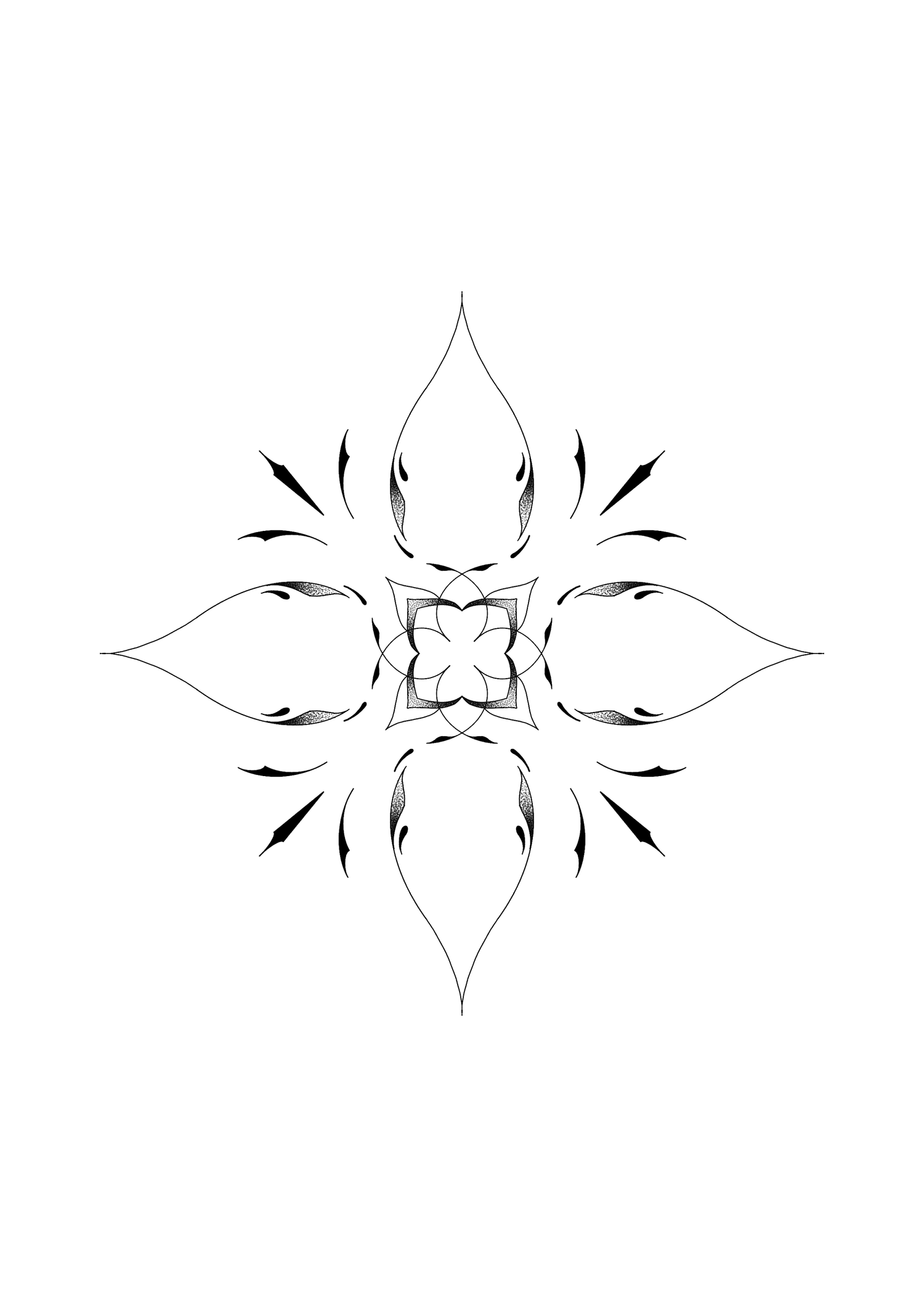 Mirror Tattoo - Marion - Floral Ornamental 2