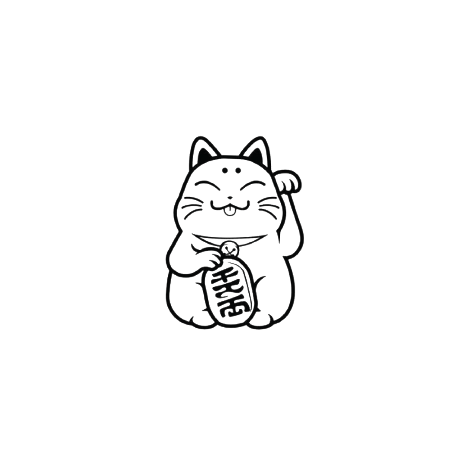 Oh My Ink temporary tattoo - Maneki Neko