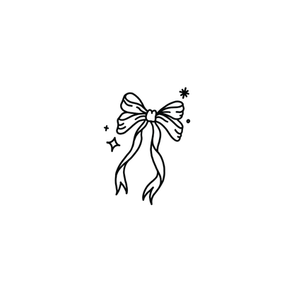 Oh My Ink temporary tattoo - Ribbon